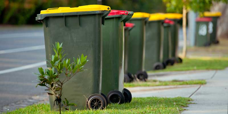 Kerbside recycling bins